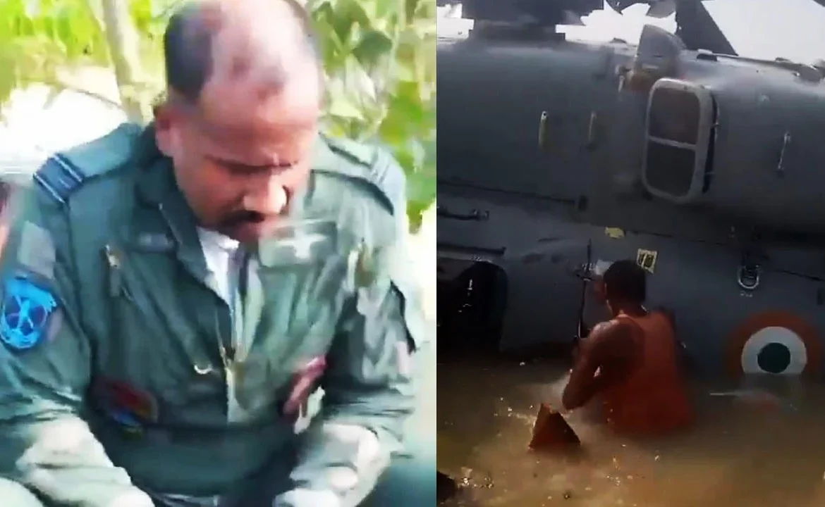 IAF Helicopter Makes Emergency Landing in Bihar; Locals Save the Crew