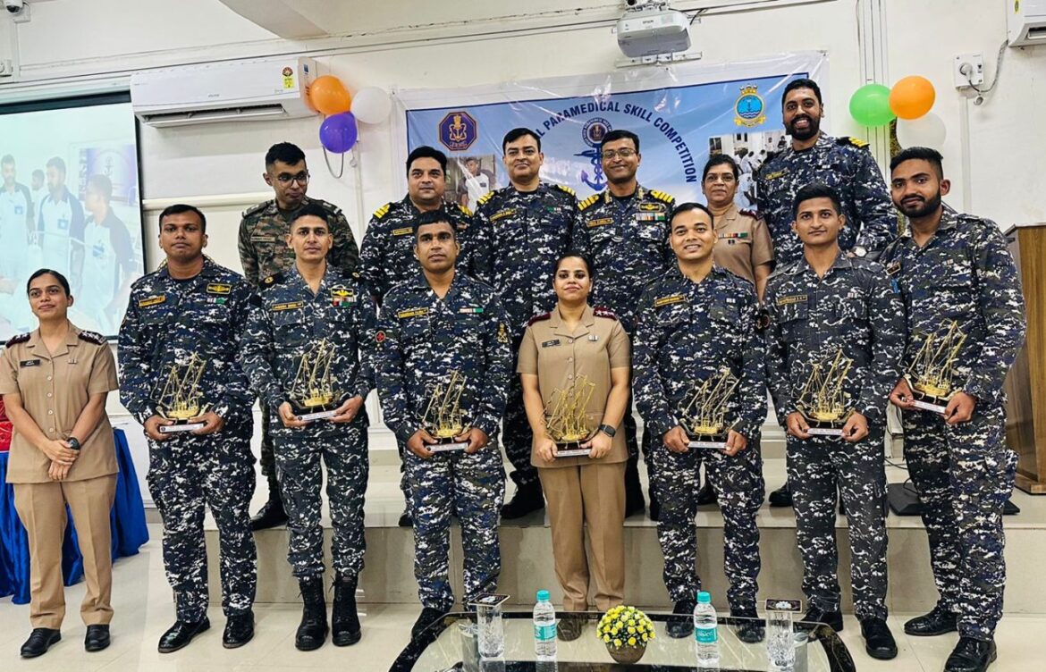 Eastern Naval Command’s Paramedical Team Wins at 5th Indian Naval Paramedical Skill Competition 2024