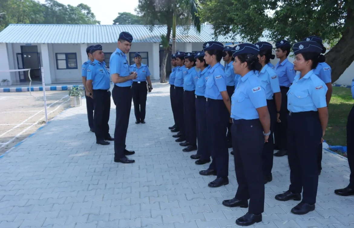 Air Marshal P M Sinha Reviews Frontline Bases in the Western Sector