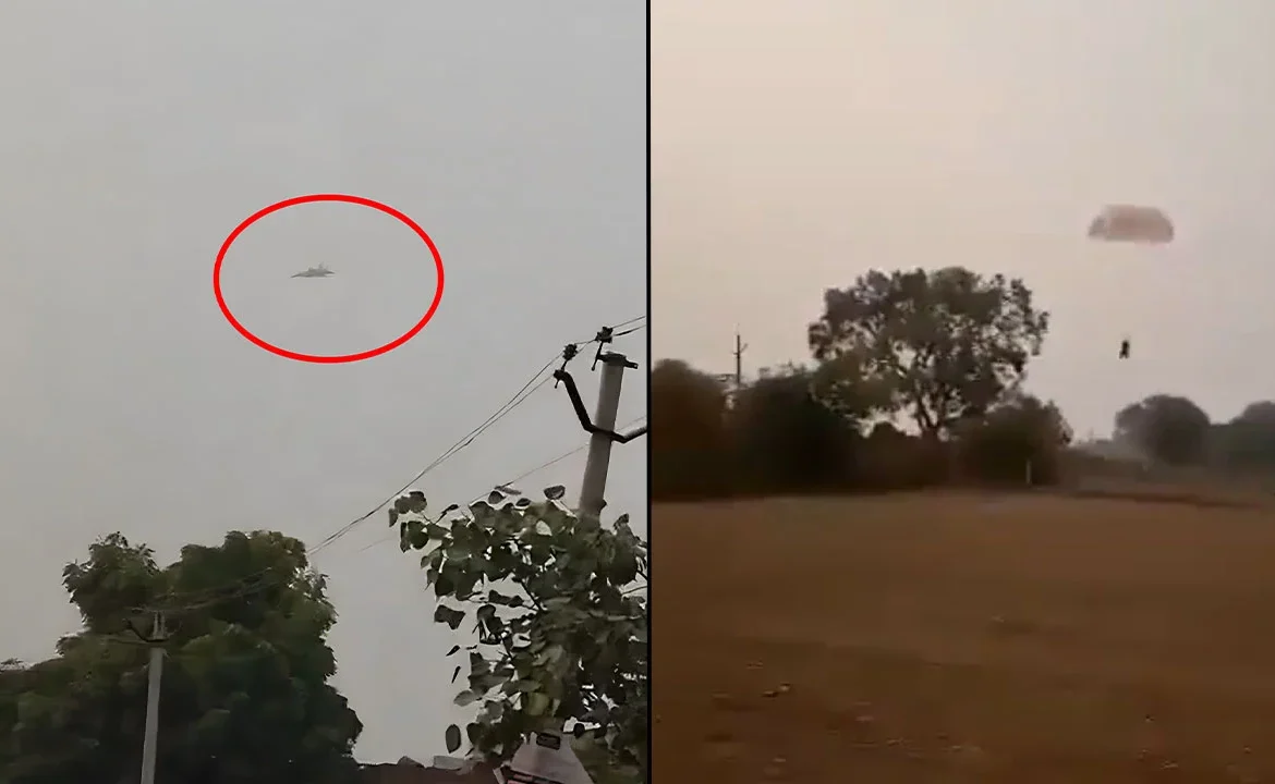 Watch IAF MiG-29 Jet Crashing in a Flat Spin Spiral in Agra